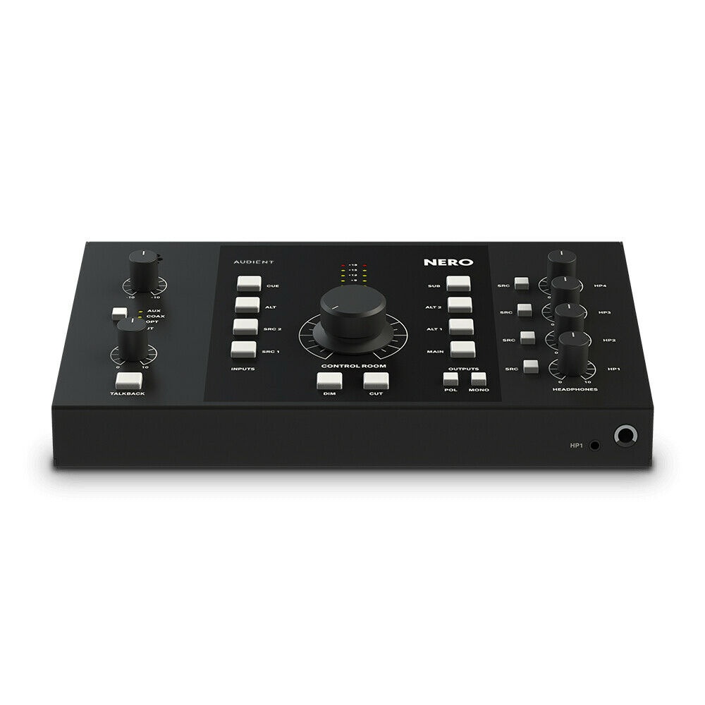 Audient Nero Desktop Monitor Controller w/ 2x Stereo Inputs, 3x Stereo Outputs