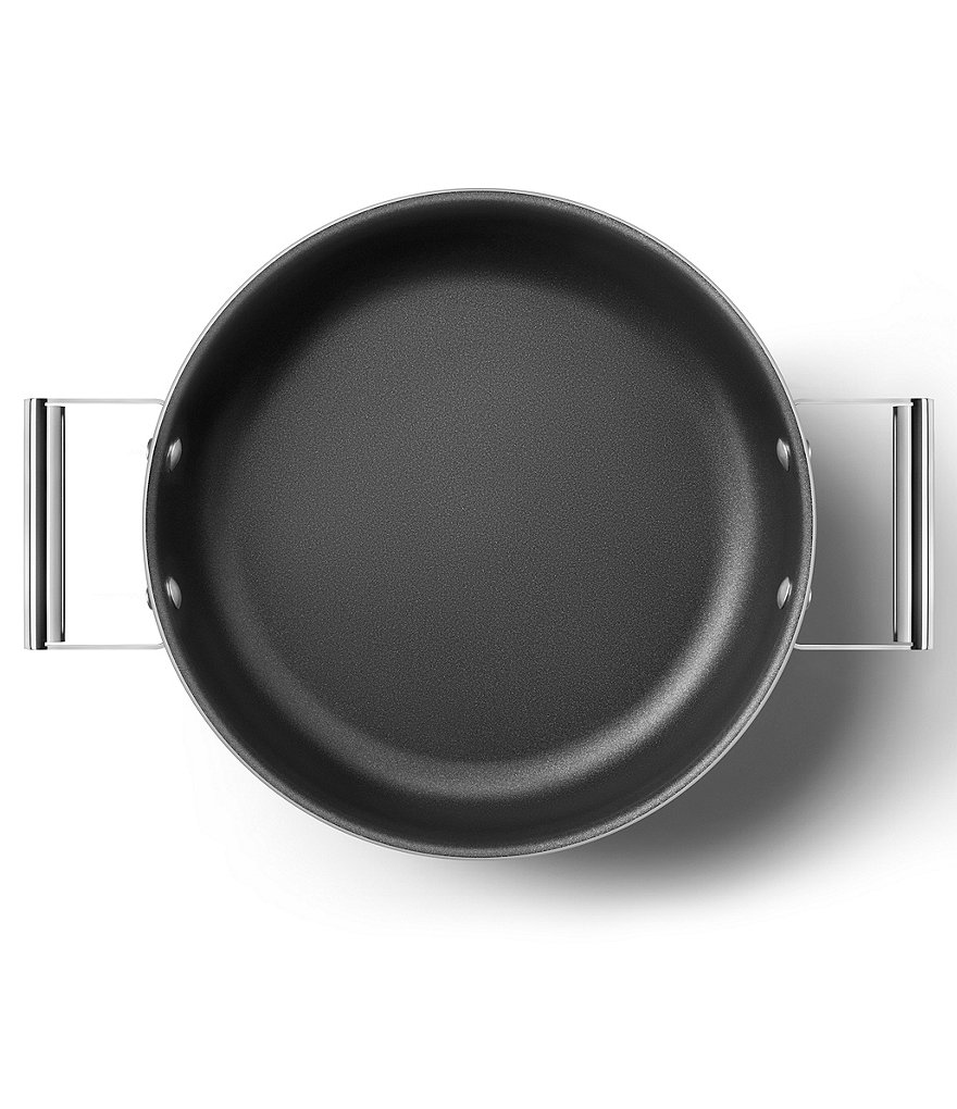 Smeg 50's Retro Style Nonstick 4-Quart Covered Saute and Brasier Pan