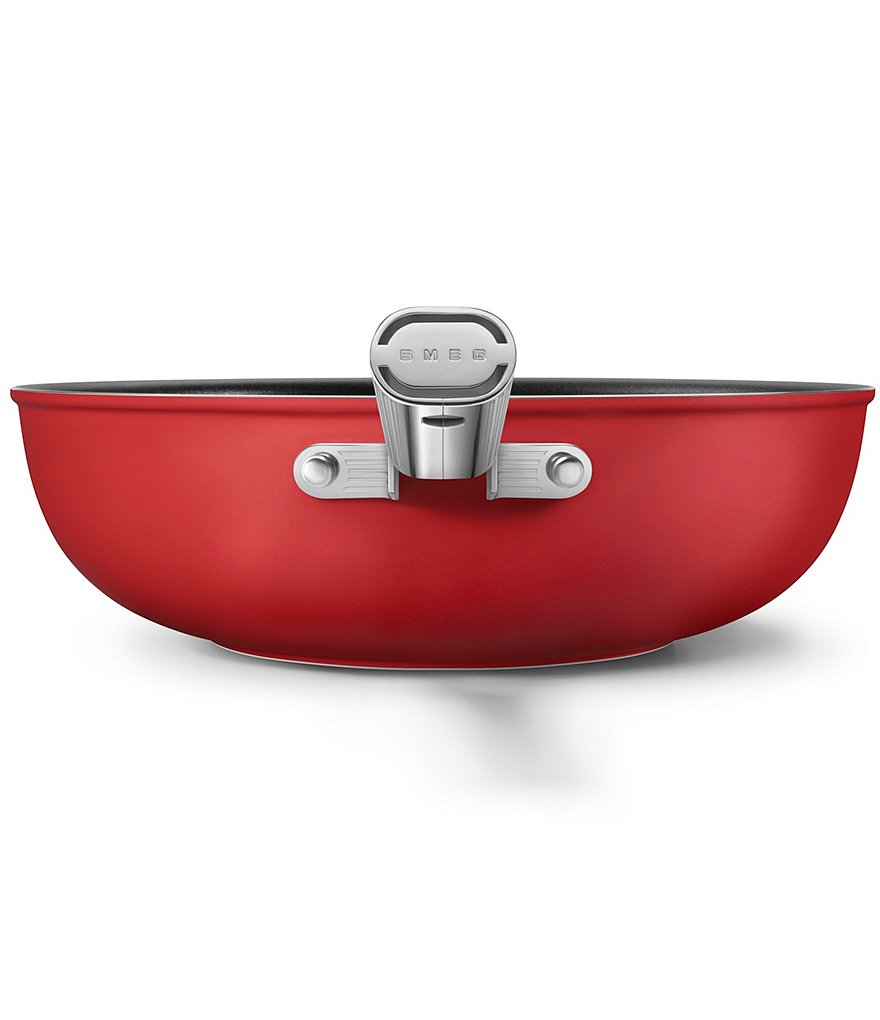 Smeg 50s Retro Style Nonstick 12#double; Wok Pan