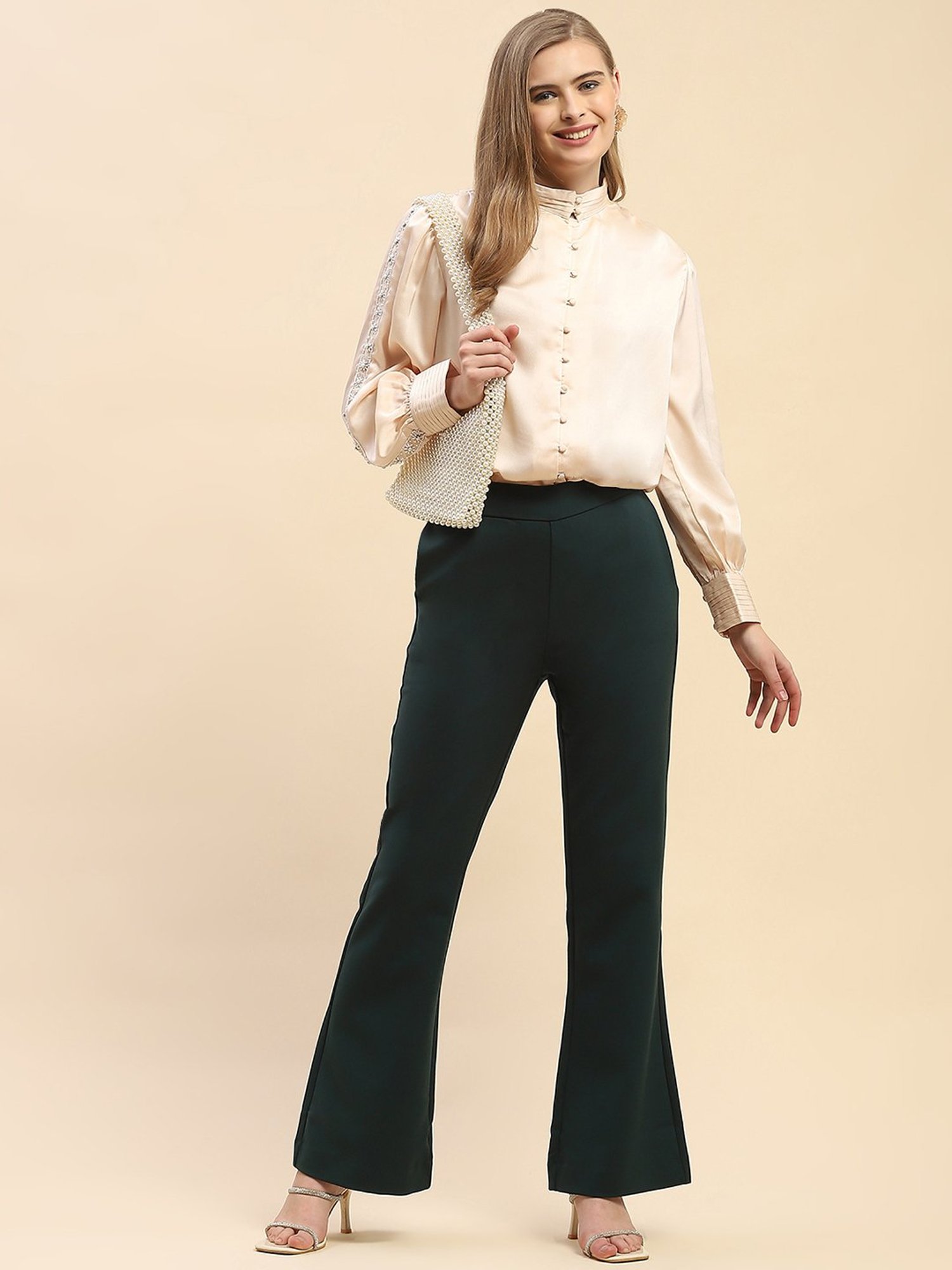 Camla Cream Regular Fit Shirt
