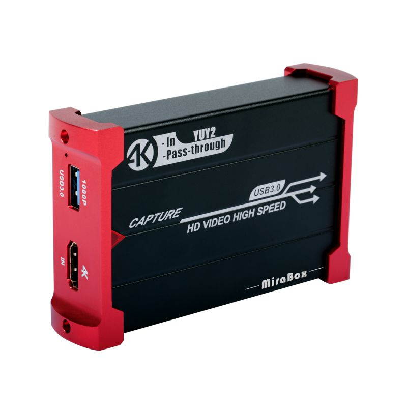 MiraBox Game Capture - HSV321 4K In 1080P@60fps YuY2 Capture Out HDMI to USB3.0 Video Capture Card for Facebook YouTube Game Live Stream With 4K HDMI Loopout Support Windows Mac OS X