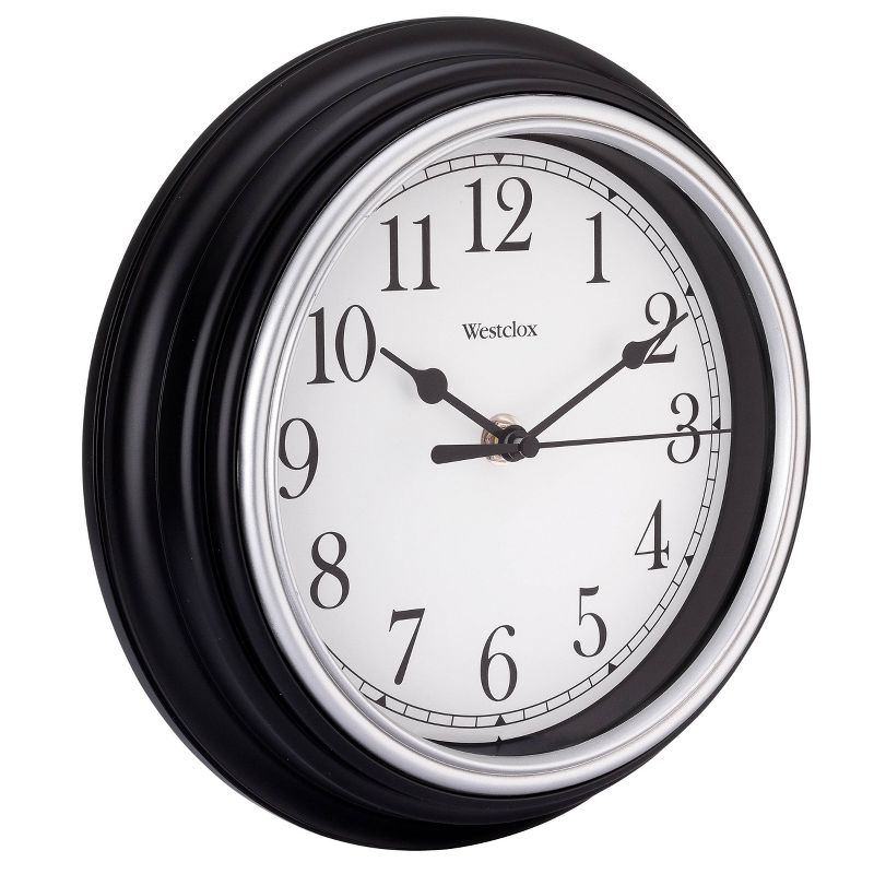 Westclox 8.5" Round Wall Clock Black 46991A - Analog - Quartz