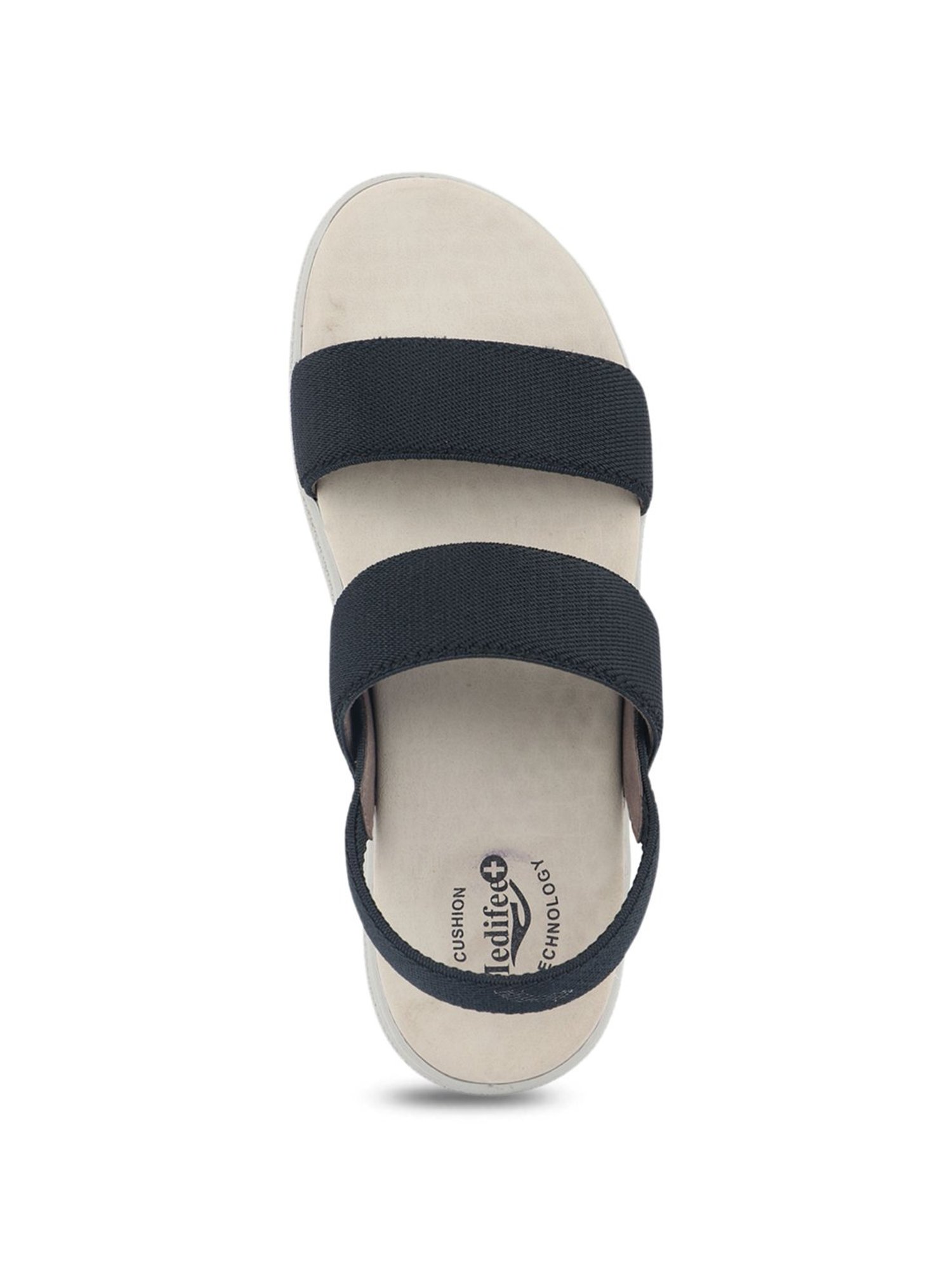 MediFeet Women's Black Sling Back Wedges