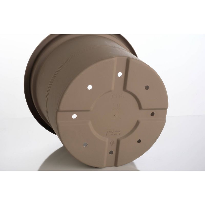 14.75&#34; x 19.5&#34; Indoor/Outdoor Resin Geo Planter Brown - Alfresco Home LLC