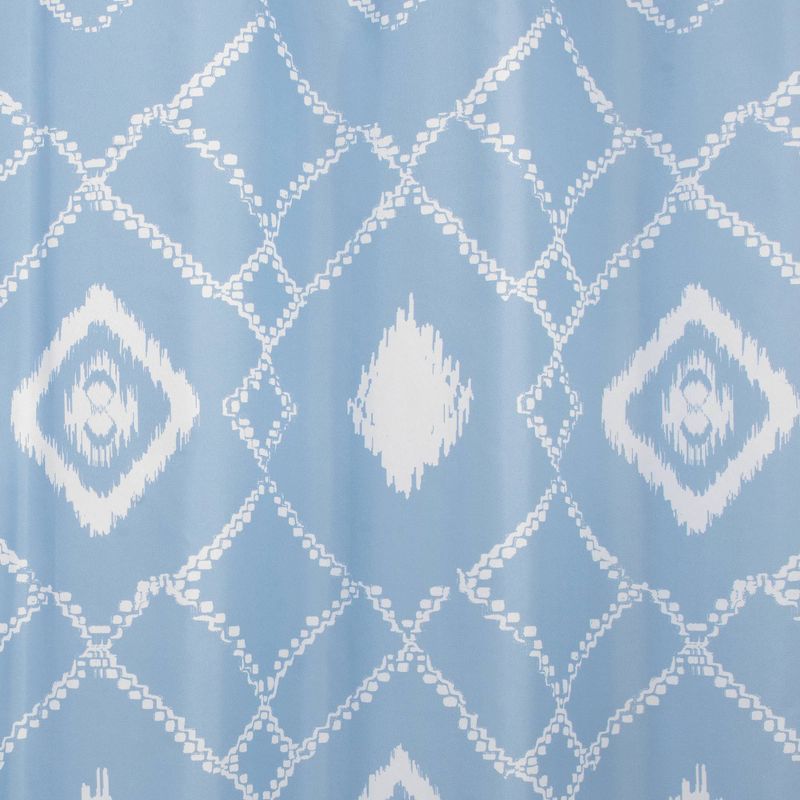 Coastal Ikat Shower Curtain Blue - Allure Home Creations