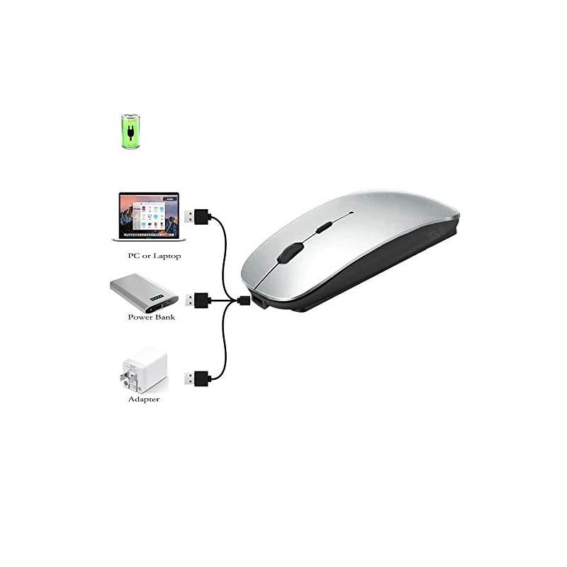 Mouse for MacBook proMacBook airLaptopiMacipad Wireless Mouse for MacBook pro MacBook AiriMacLaptopNotebookpc BTSilverBlack