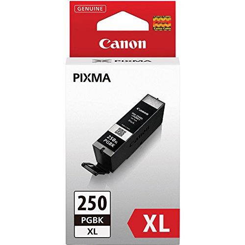 Genuine Canon CLI-251 4-Cartridge Ink Set (6513B004) + Canon PGI-250PGBK XL High-Capacity Pigment Black Ink Tank (6432B001)