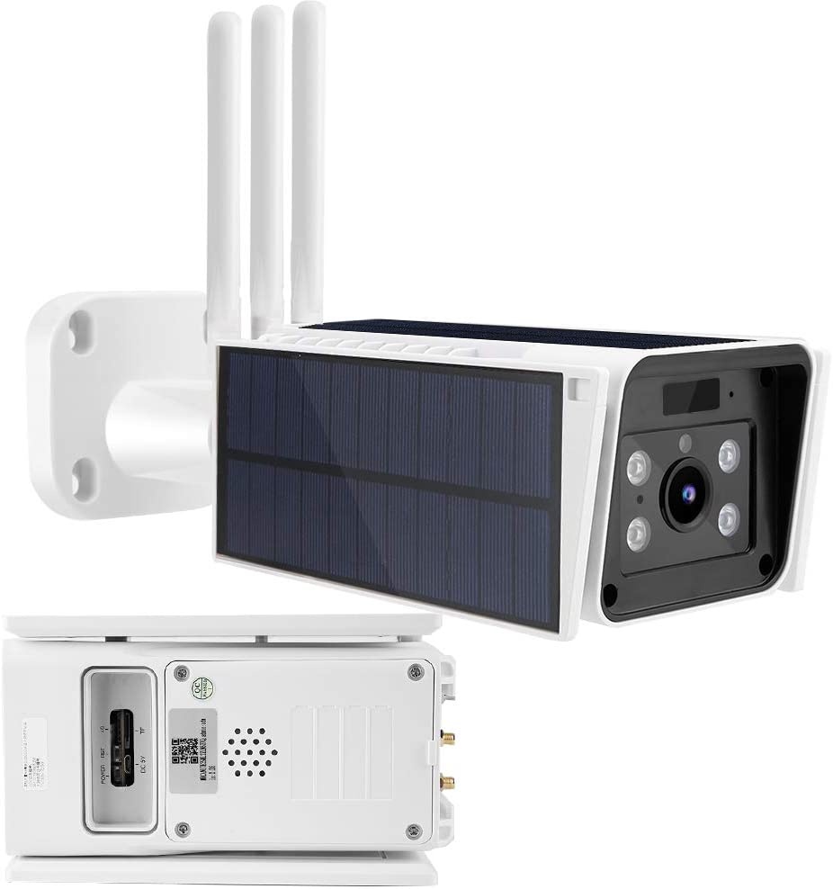 01 4G Solar Camera, 15 Meter Night Vision Two-Way Voice Function Solar Powered 1080P Hd(Southeast Asia and South America Frequency Bands)
