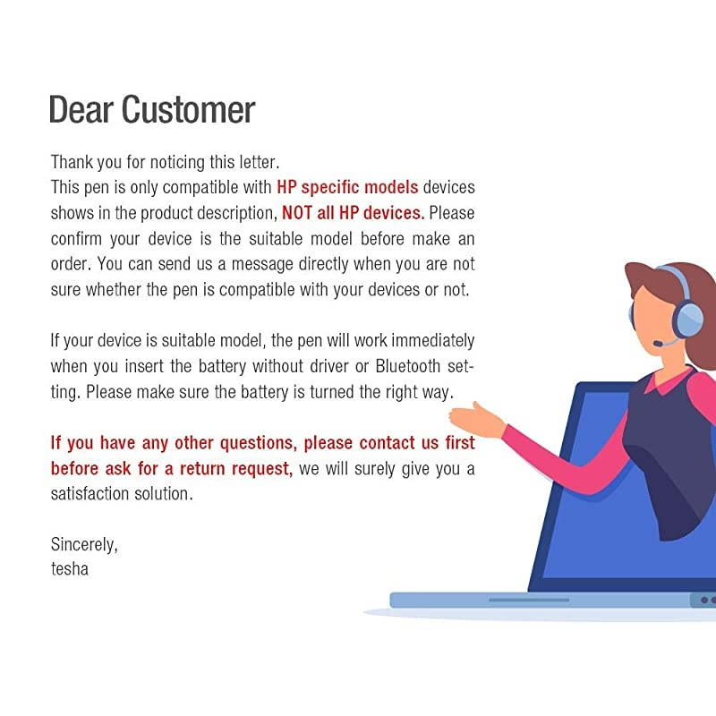HP Envy x360 Convertible Laptop Stylus Pen HP Pen for Envy x360 13zag0xxx 15cn0xxx 15cp0 15bp0xx Pavilion x360 11ad0xx 14ba0xx 15br0xx Spectre x360 13ac0xx 15blxxx