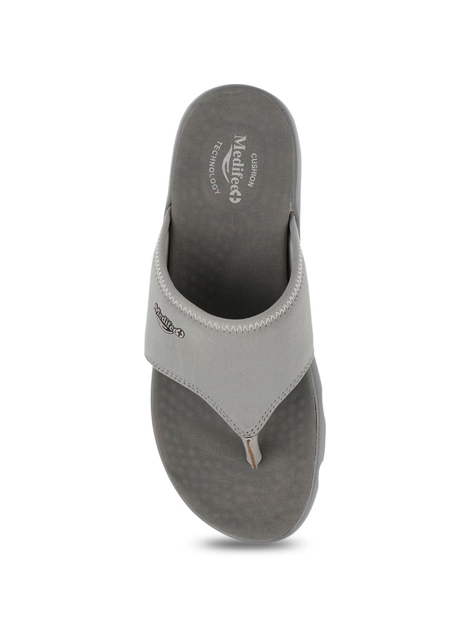 MediFeet Women's Jade Grey Thong Sandals