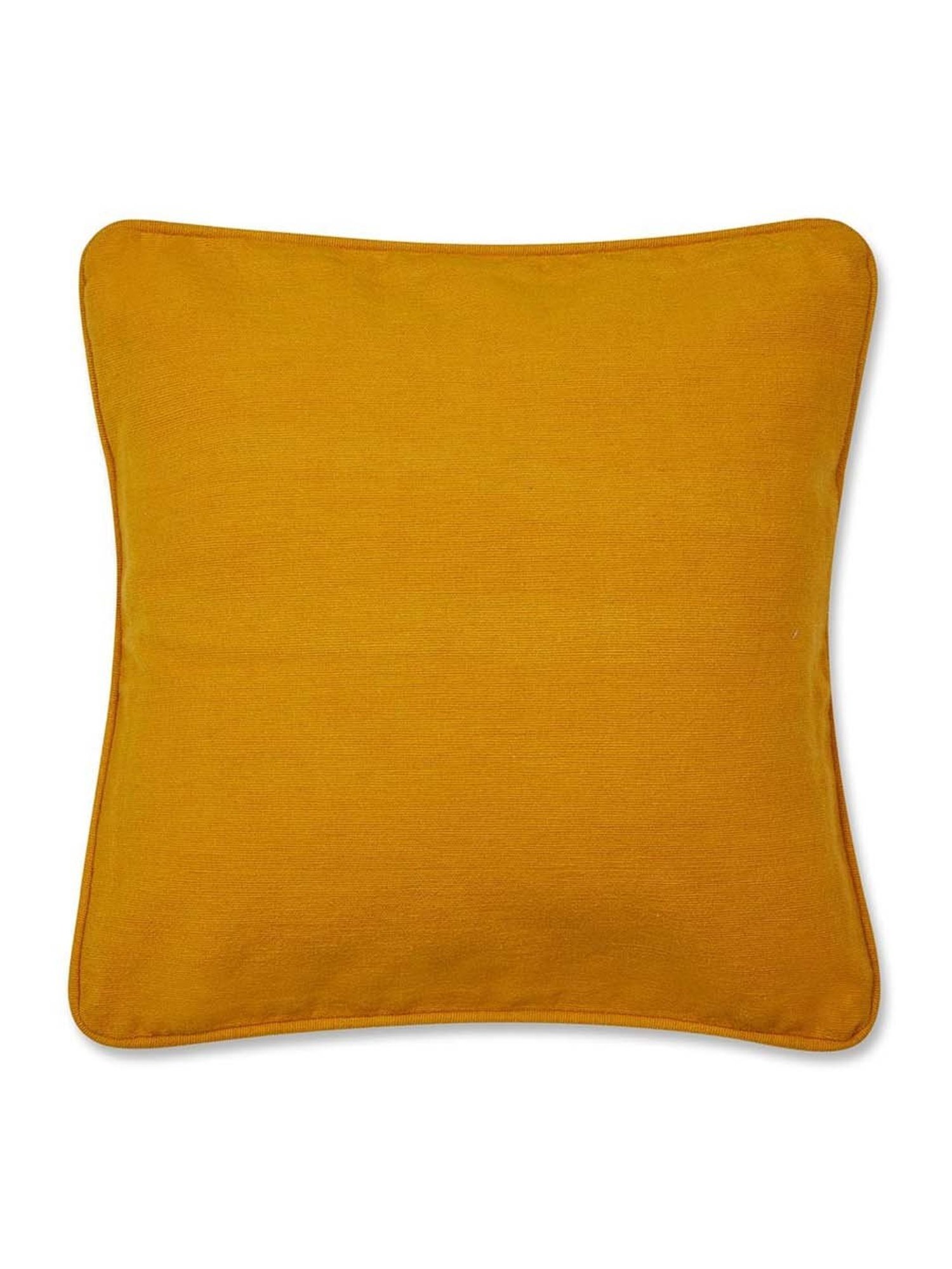 Fabindia Standalone Yellow Cotton Cushion Cover