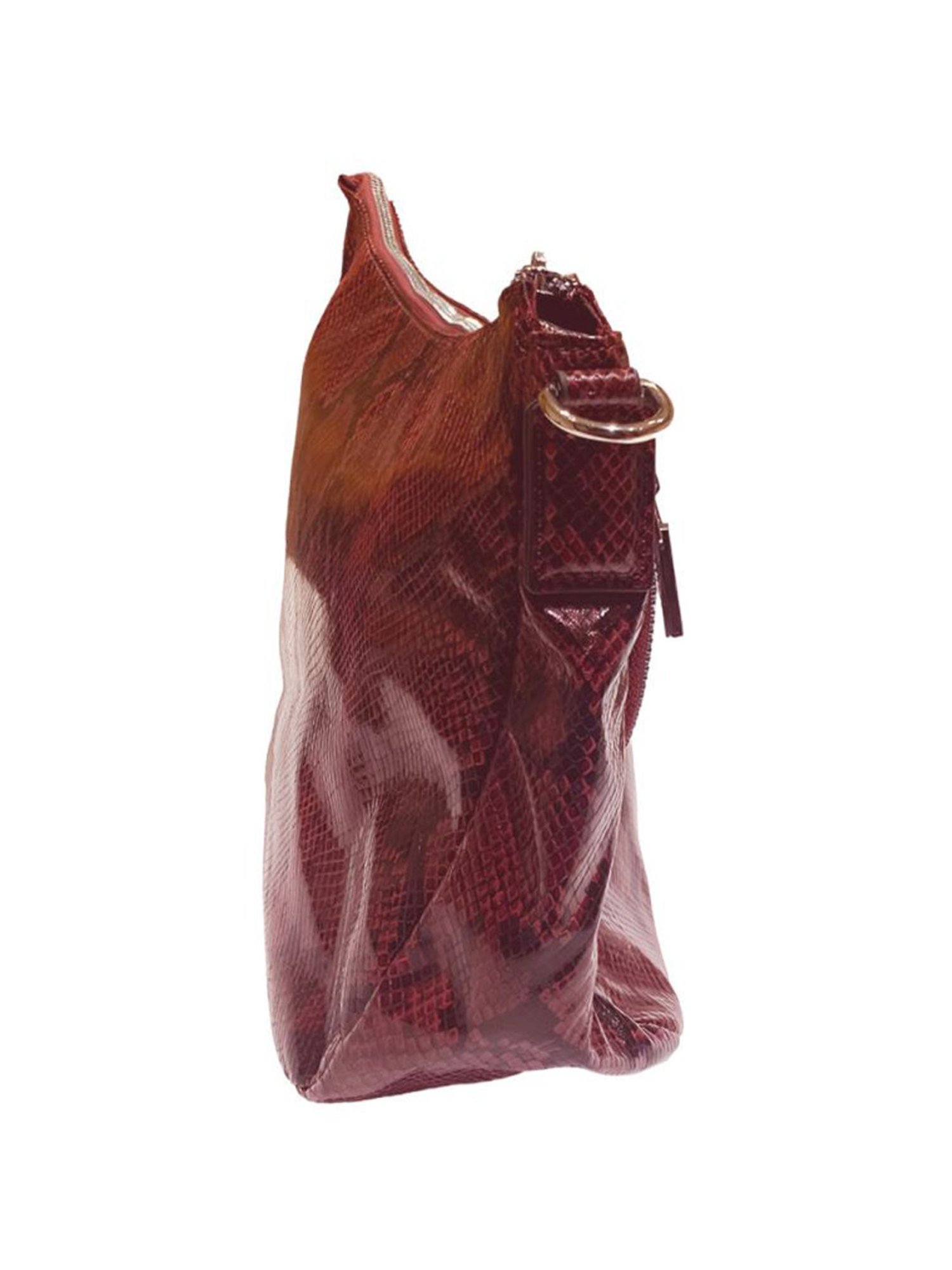 Carpisa Tamara Plum Faux Leather Textured Sling Handbag