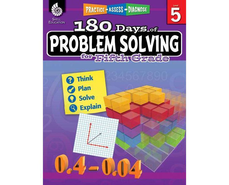 180 Days of Problem Solving for Fifth Grade - (180 Days of Practice) by  Stacy Monsman (Paperback)