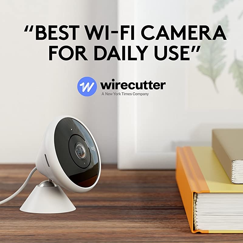 Circle 2 Indoor/Outdoor Wired Home Security Camera Works with Alexa, HomeKit and Google, with Easy Setup, 1080p HD, 180° Wide-Angle, Night Vision, 2-Way Talk, Alerts, Free 24-Hours Storage