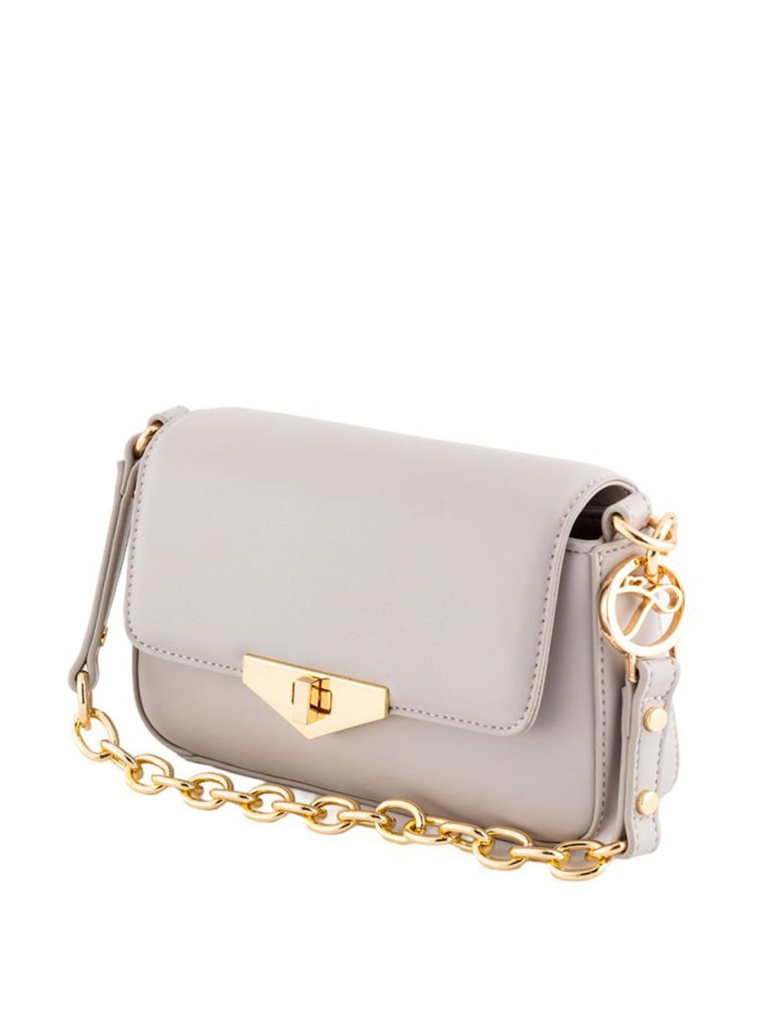 Carpisa Grace Pearl Faux Leather Solid Sling Handbag