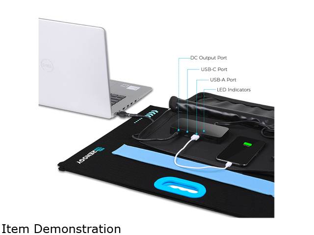 Renogy 50W Portable Monocrystalline Foldable Solar Panel with USB-C Port, and USB Port for Smartphones, Generators, Rechargeable Power Supplies, Laptops, Tablets, Outdoor, Camping