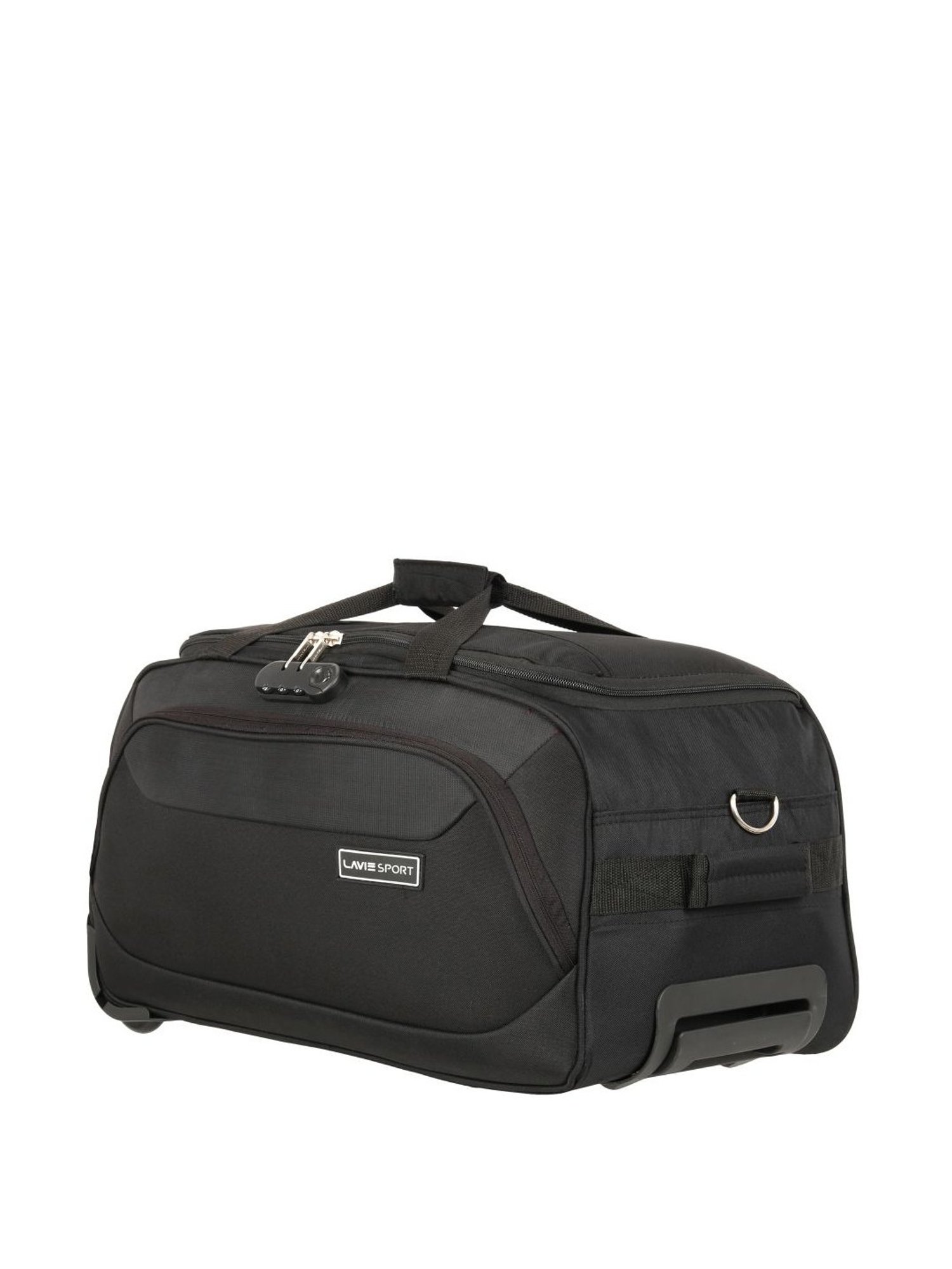 Lavie Sport 57 cms Anti-theft Sage Wheel Duffle Bag  | Duffle Bag (Black)