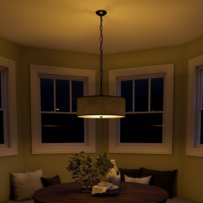 Kenroy Home Oil Rubbed Bronze Finish Margot 3 Light Pendant