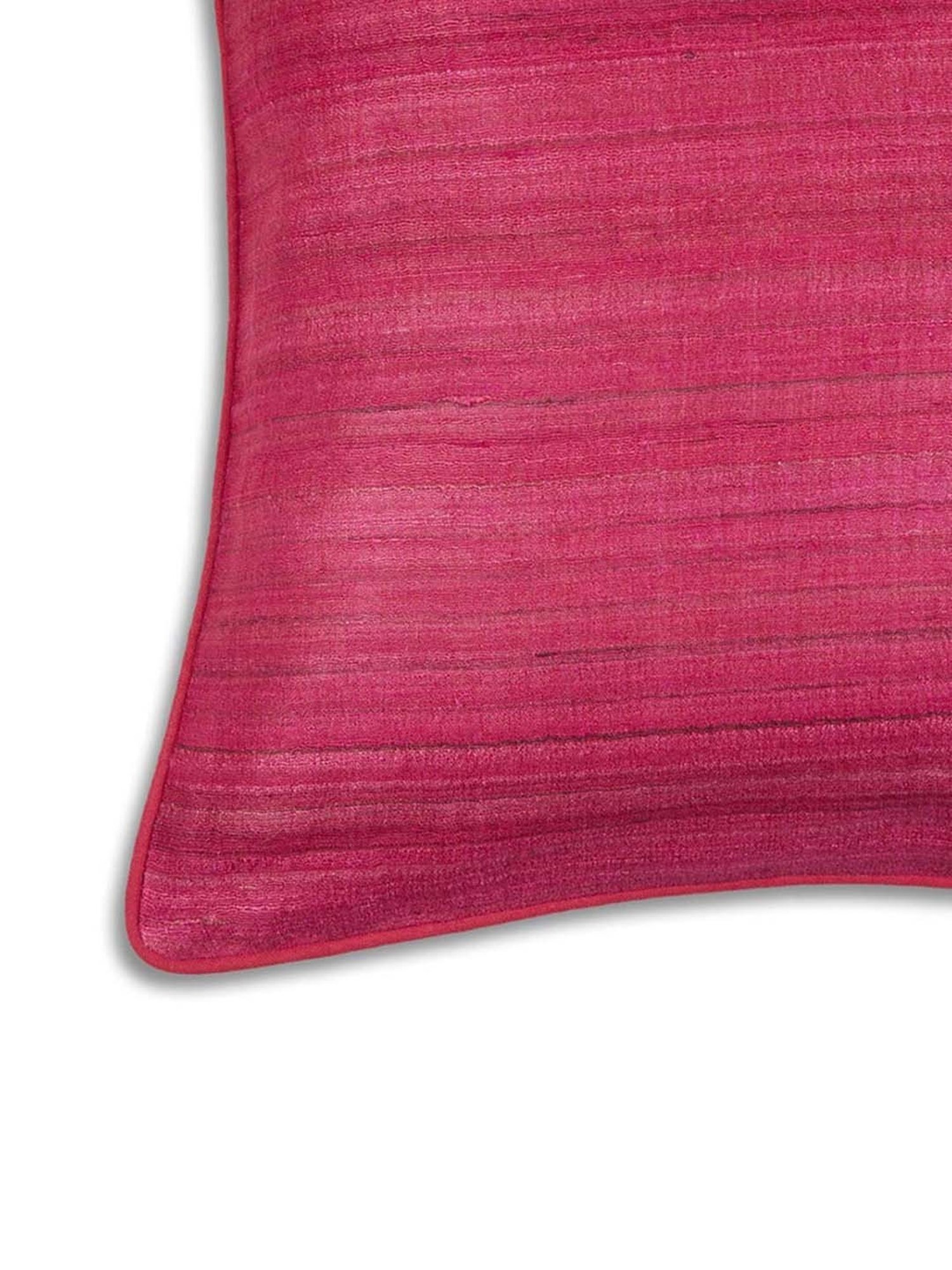 Fabindia Deeva -Tasar Pink Silk Cushion Cover