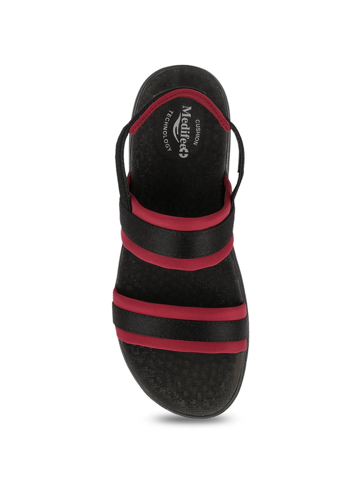 MediFeet Women's Solace Black Sling Back Wedges