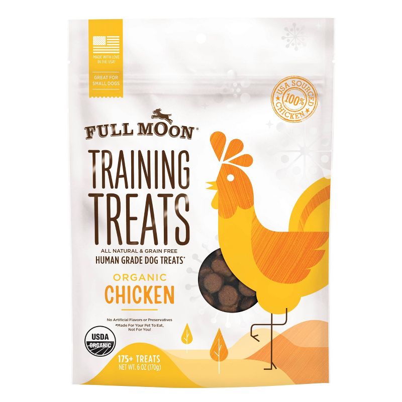 Full Moon Organic Chicken Dog Training Treats Dog Treats - 6oz