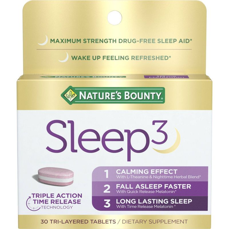Nature's Bounty Sleep 3 Tri-Layered Tablets - 30ct