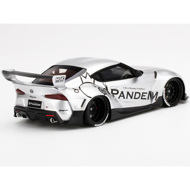 Toyota Pandem GR Supra V1.0 Silver 1/18 Model Car by Top Speed
