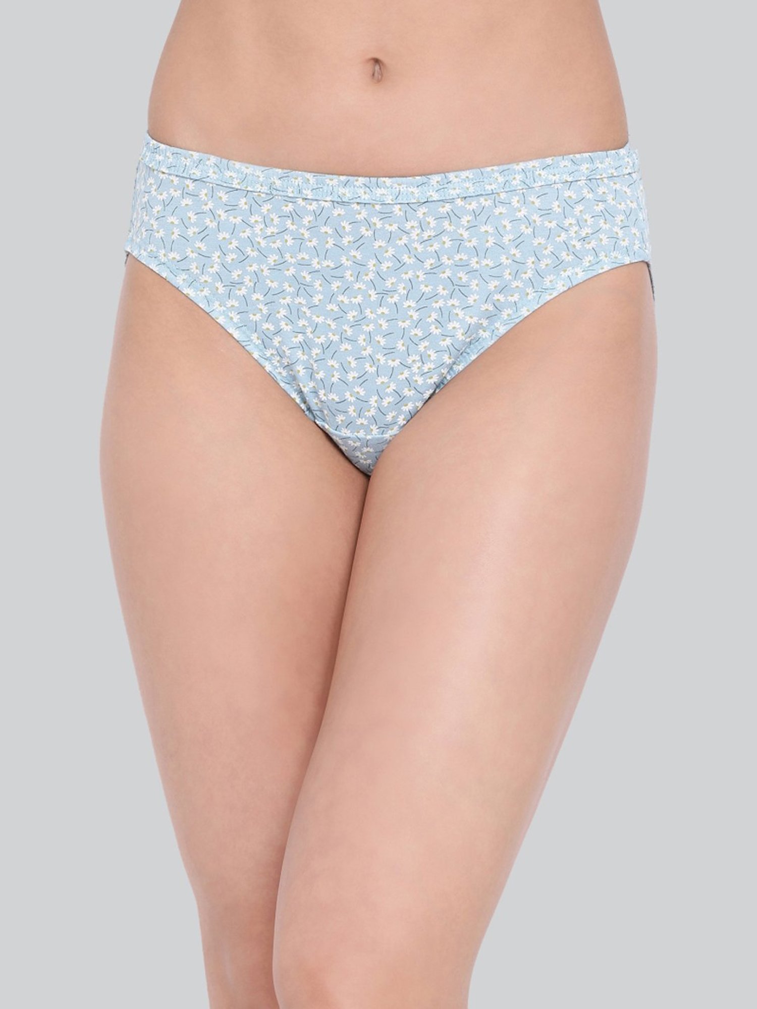 Lyra Assorted Color Cotton Printed Bikini Panties - Pack Of 10