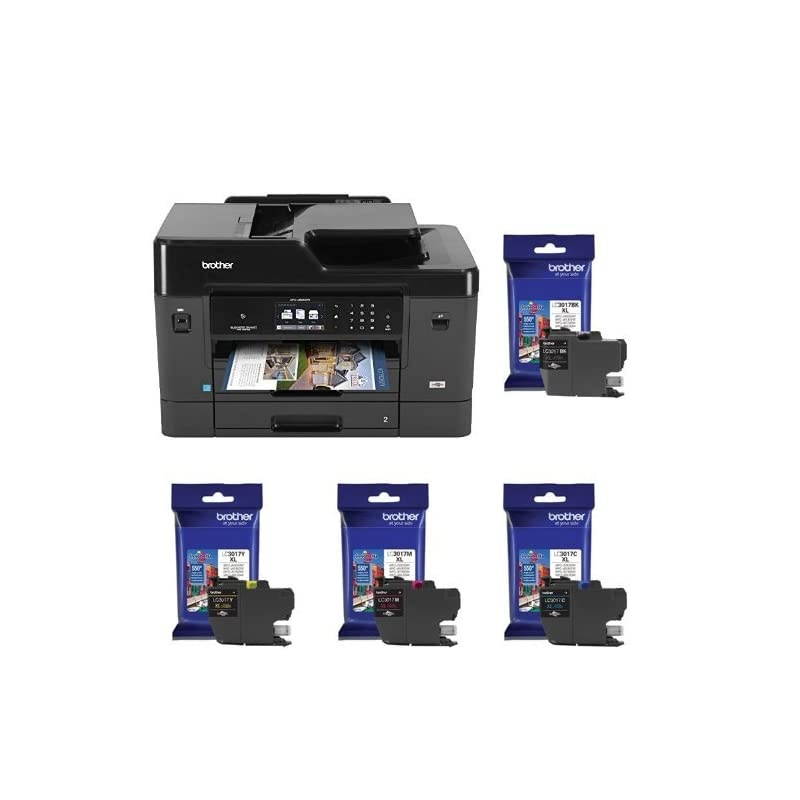 MFCJ6930DW AllinOne Color Inkjet Printer + High Yield Ink 4Pack Bundle