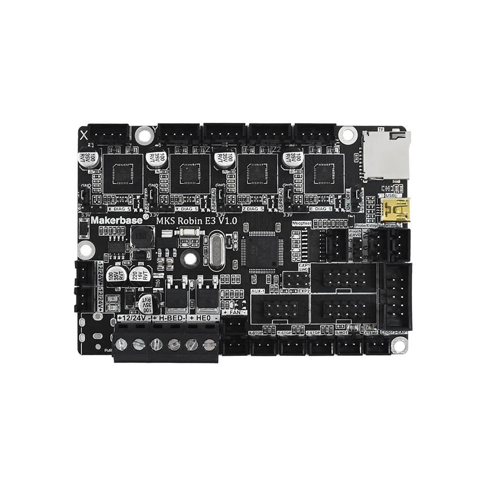 MKS Robin E3 V1.0 32Bit Control Board Integrated TMC2209 UART Mode Upgrade 3D Printer Parts Motherboard Compatible with Creality Ender 3 Ender 5 CR-10