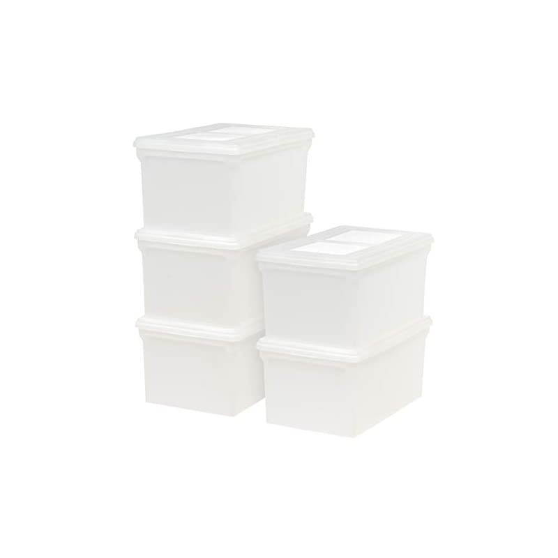 FB-31 Letter & Legal Size File Box, Letter, Pearl, 5 Pack