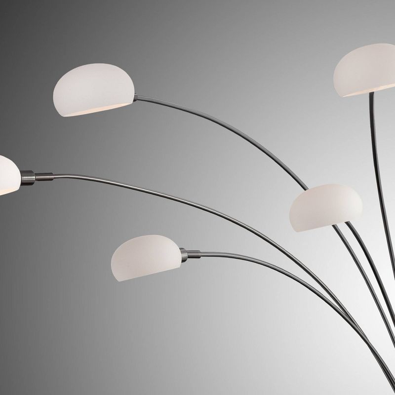 3-way Ilario II 5-LT Floor Lamp (Includes Light Bulb) Gun Metal - Lite Source
