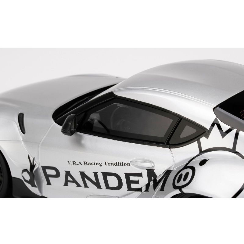 Toyota Pandem GR Supra V1.0 Silver 1/18 Model Car by Top Speed