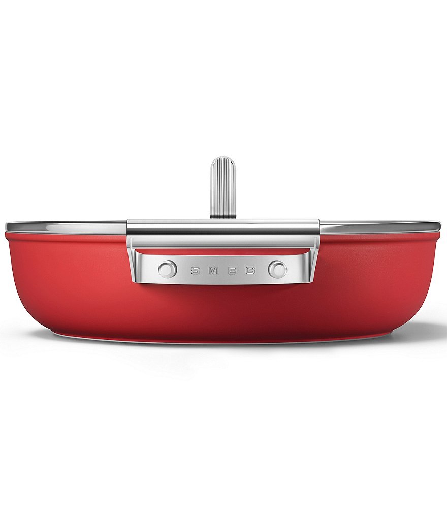 Smeg 50's Retro Style Nonstick 4-Quart Covered Saute and Brasier Pan
