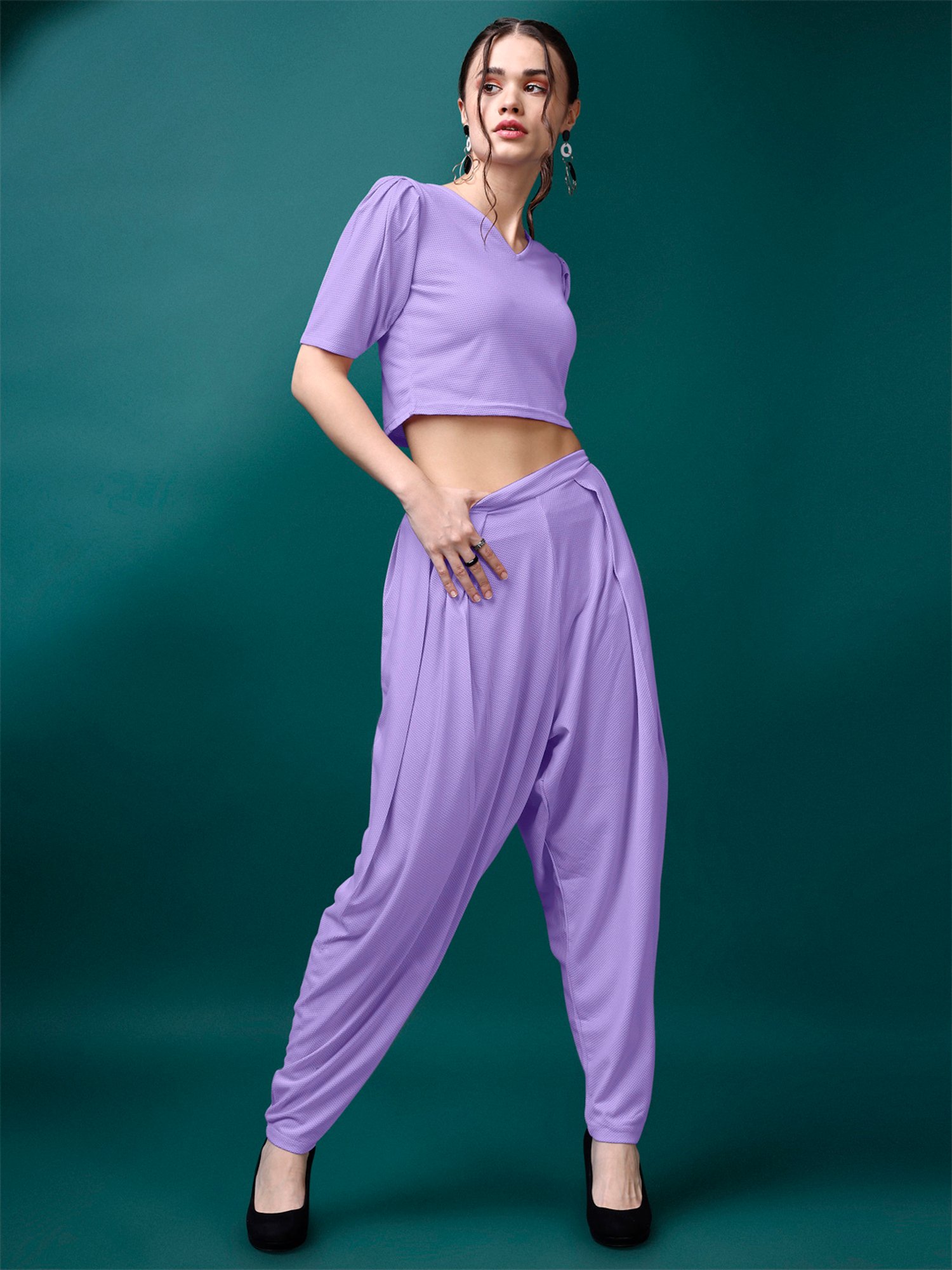 PURVAJA Lavender Maxi Co-Ord Set