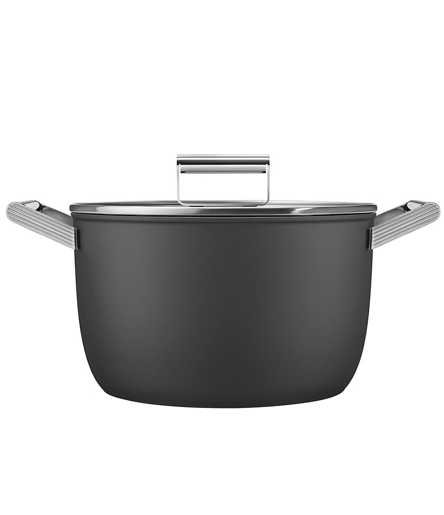 Smeg 50s Retro Style Nonstick 8-Quart Casserole w/Lid