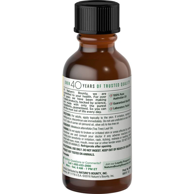 Nature's Bounty Natural Tea Tree Oil Herbal Supplement - 1oz