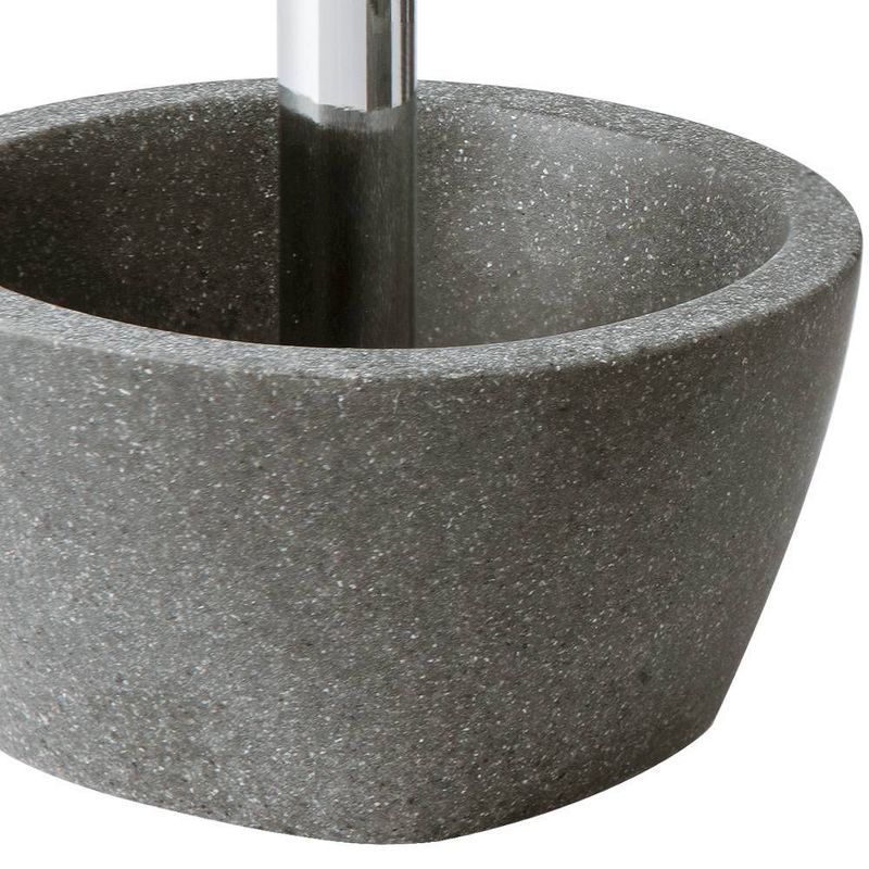 Charcoal Stone Toothbrush Holder Gray - Allure Home Creations