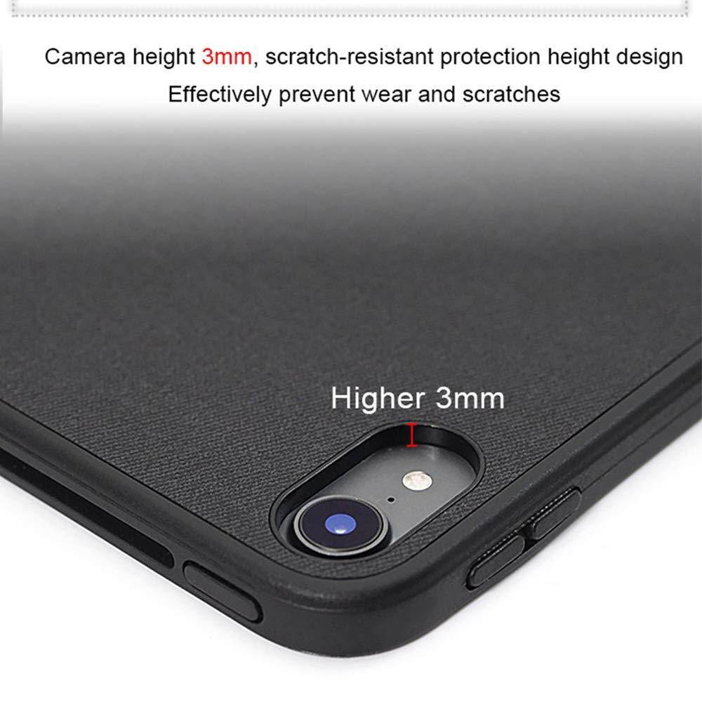 Maxace Case for iPad Pro 11" 2018, with Apple Pencil Holder, Slim Lightweight Trifold Stand Case + Auto Wake/Sleep Smart Cover for Apple iPad Pro 11 Inch 2018 Release - Black