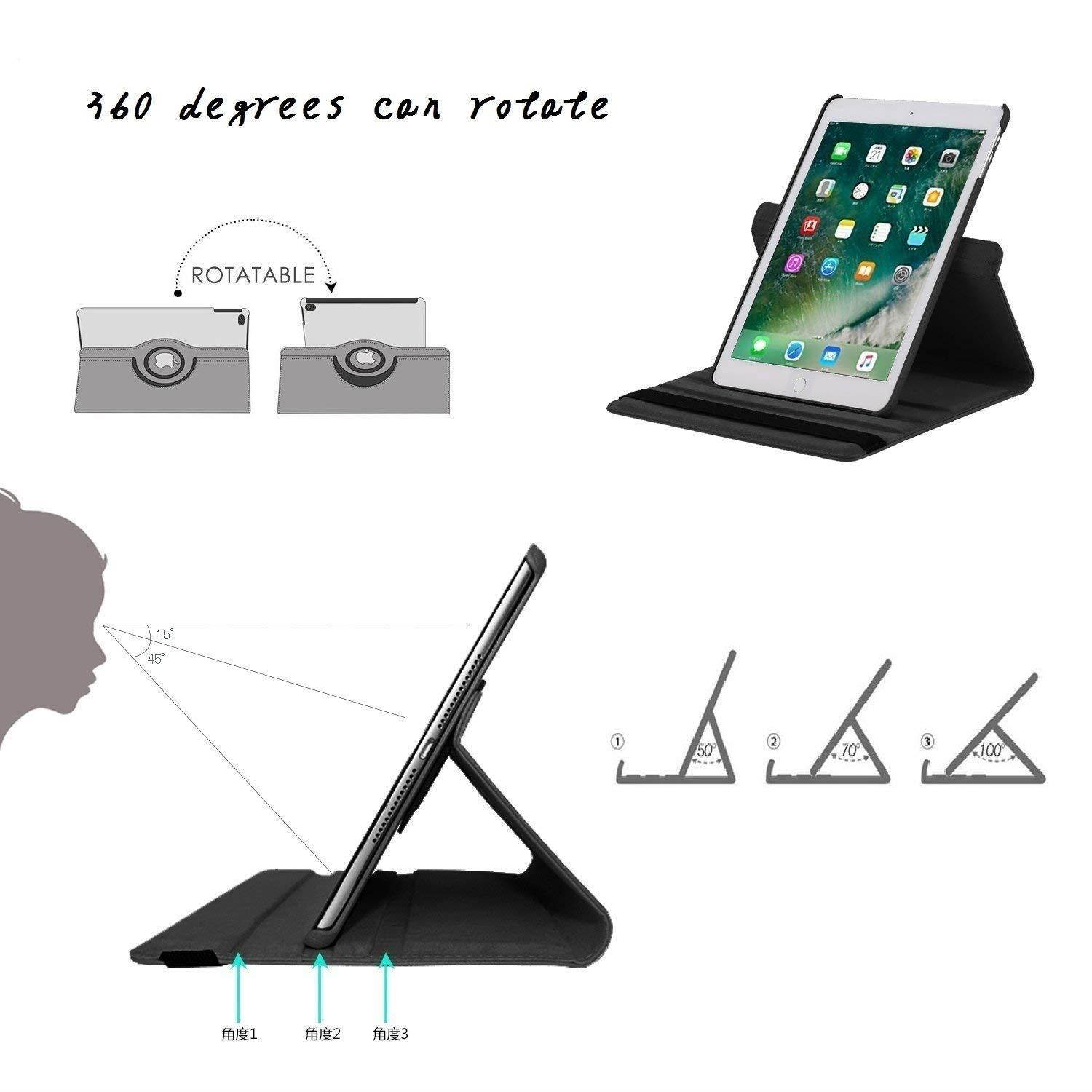 iPad Mini 1/2/3 Case - 360 Degree Rotating Stand Case Cover with Auto Sleep/Wake Feature for iPad Mini 1/iPad Mini 2/iPad Mini 3 (Galaxy)