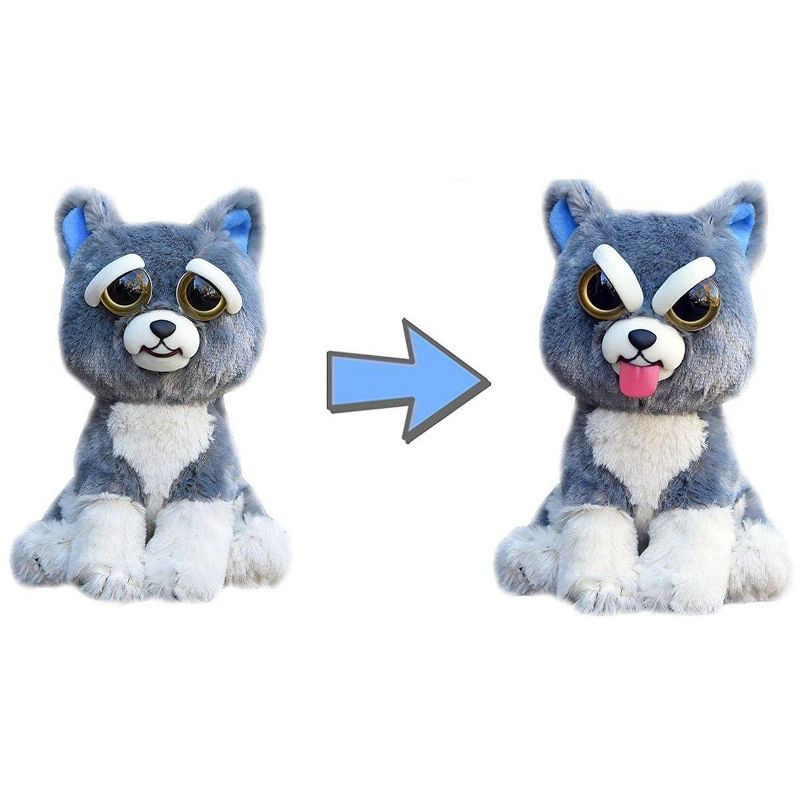 William Mark Corporation Feisty Pets Sammy Suckerpunch the Dog Tongue Out 8" Plush