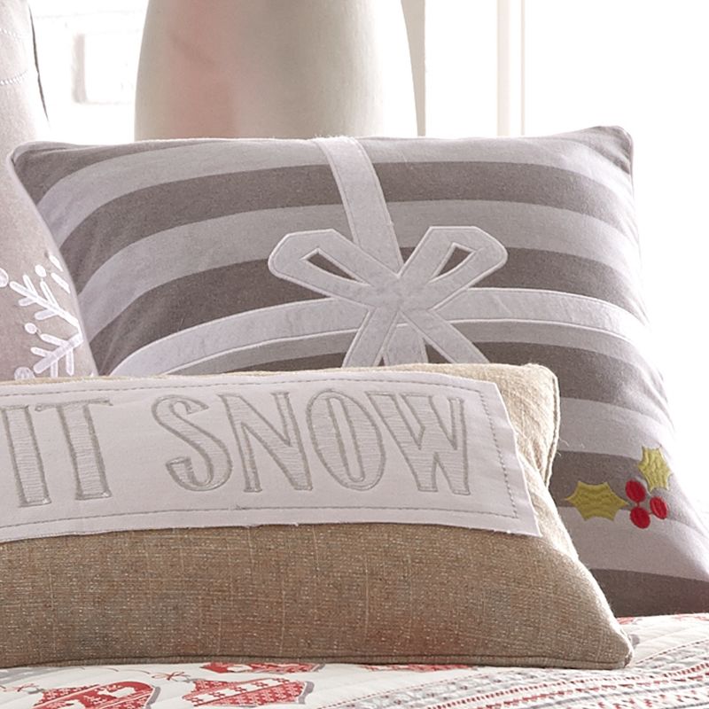 Silent Night Holiday Decorative Pillow White - Levtex Home
