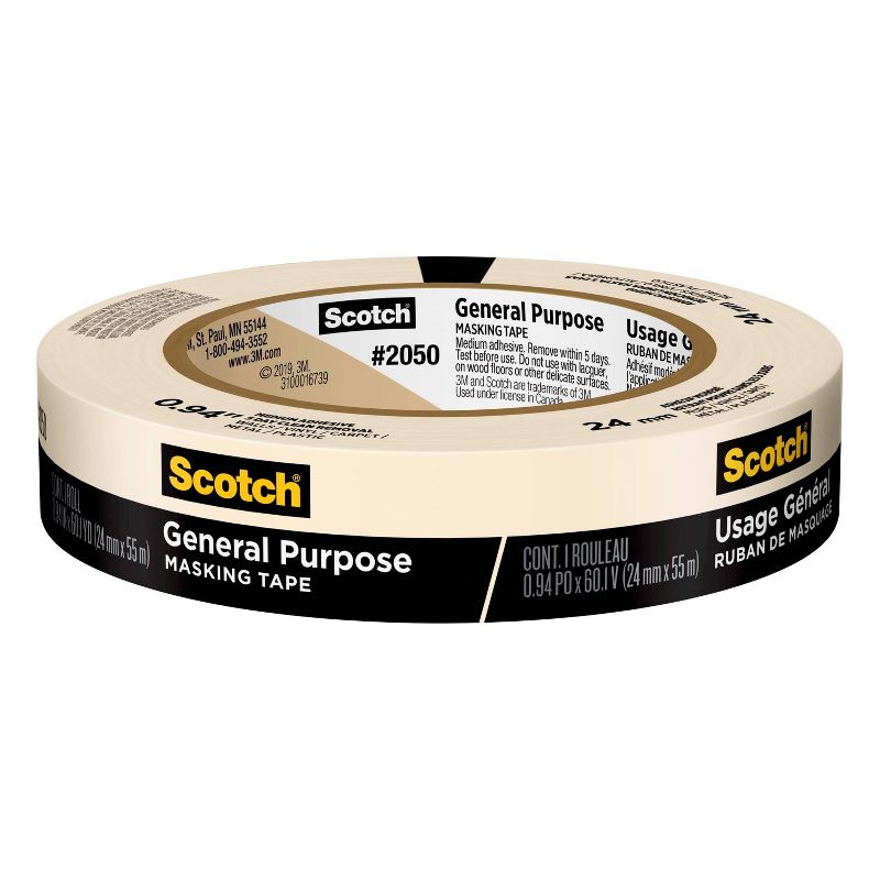 Scotch .94" x 60yd Masking Tape