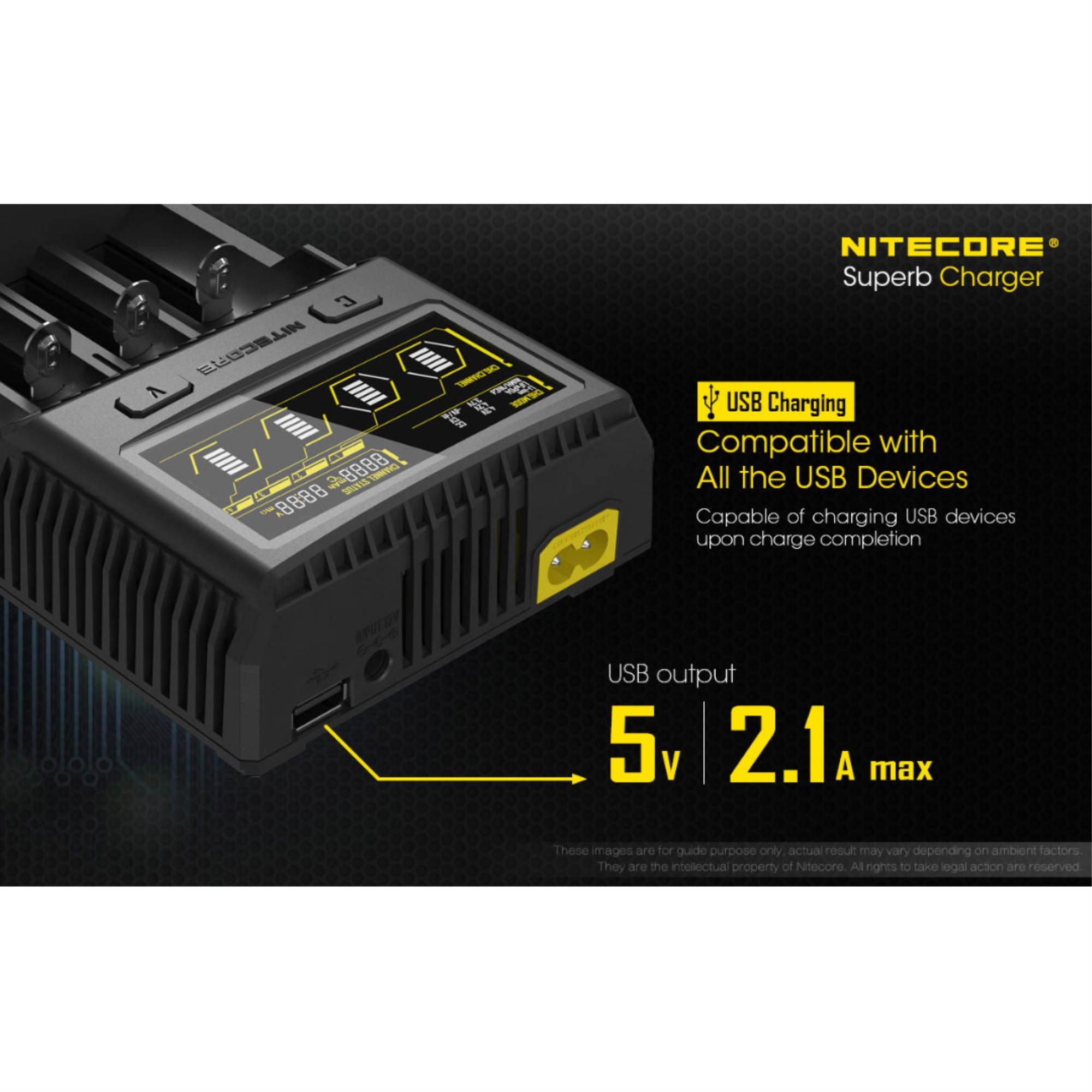 NITECORE CHG-NITE-SC4 Superb Charger 4-Slot Battery Charger