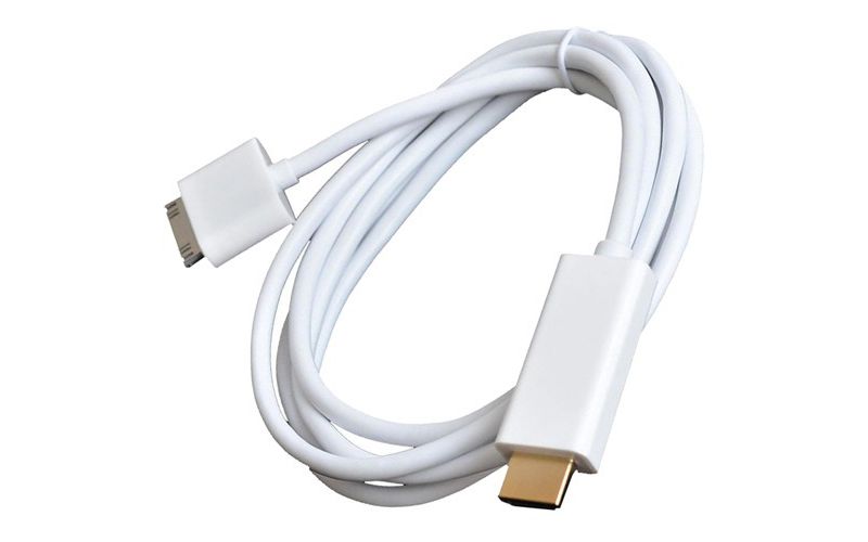 4XEM 30Pin Apple Proprietary connection to HDMI Male Adapter cable for Apple iPhone/iPad/iPod with 30pin connection