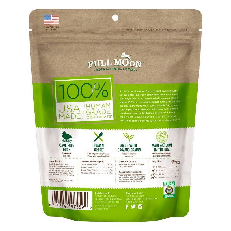 Full Moon Duck Jerky Fillet Dog Treats- 8oz
