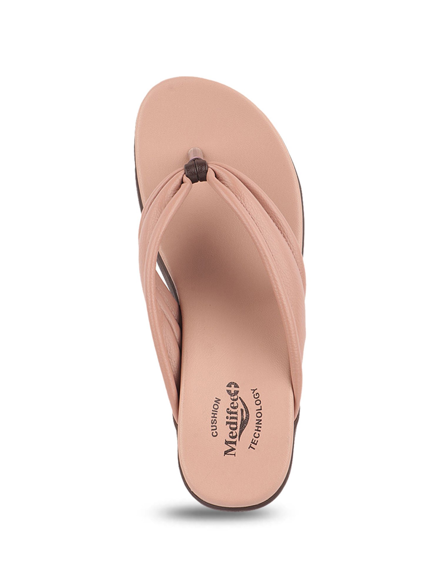 MediFeet Women's Onion Pink Thong Wedges