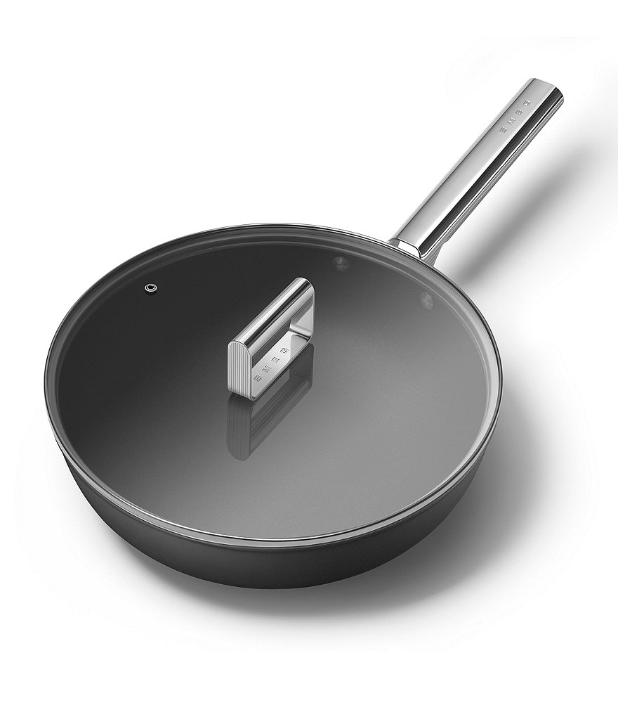 Smeg 50s Retro Style Nonstick 12#double; Wok Pan