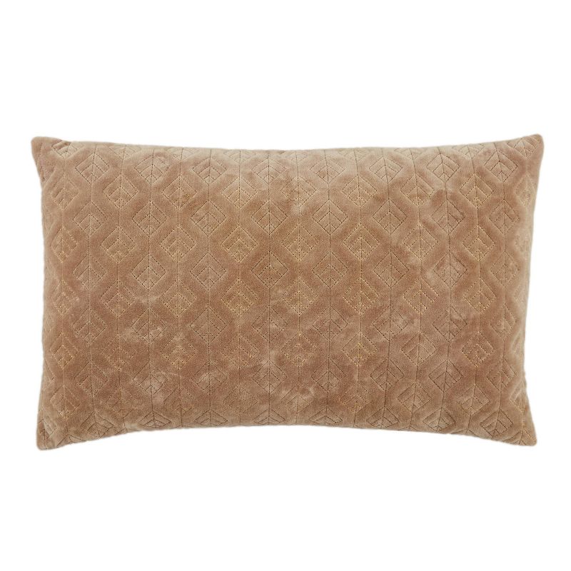 13&#34;x21&#34; Oversize Dakon Trellis Poly Filled Lumbar Throw Pillow Beige - Jaipur Living