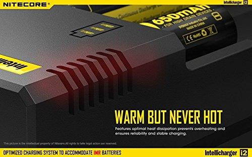 NiteCore NiteCore-i2-V2014-A 2014 New Version Universal Intelligent Charger for Two Batteries Compatible with IMR/Li-Ion, Black